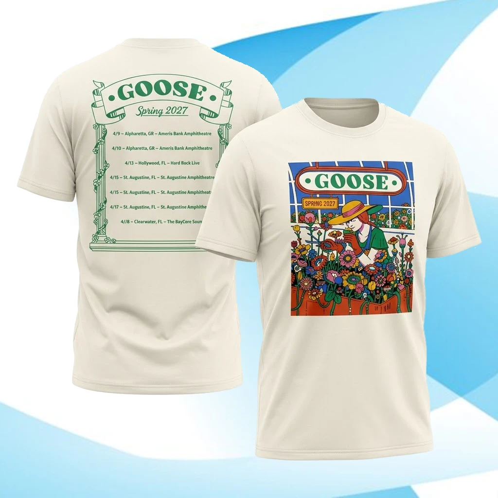 Goose The Band Spring 2027 Tour Dates Two-Sided Tee