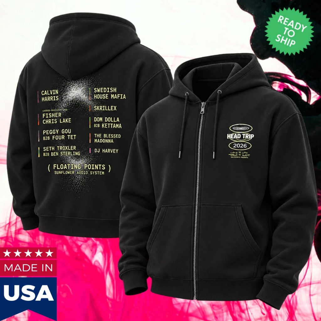 Head Trip Festival 2026 Infinite Loop Line Up Zip Up Hoodie