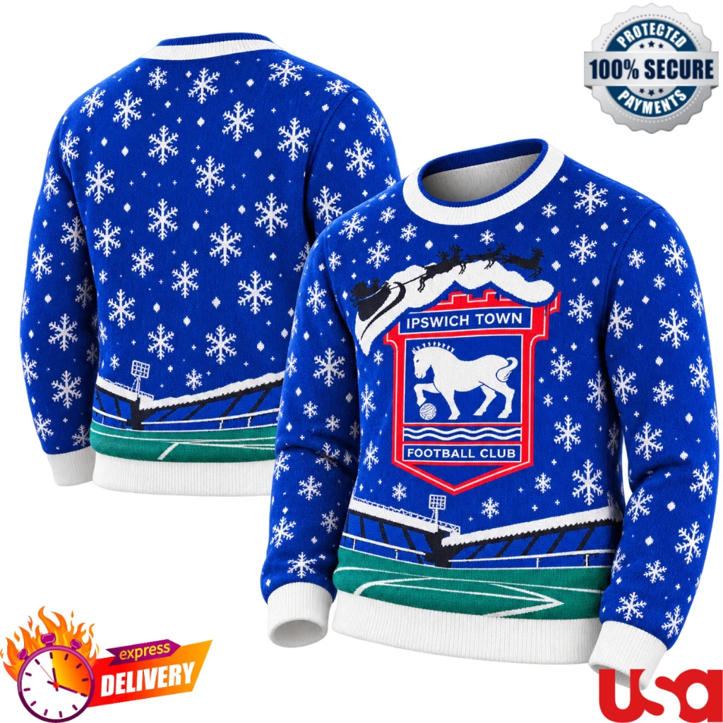 Ipswich Town FC Portman Road Ugly Christmas Sweater