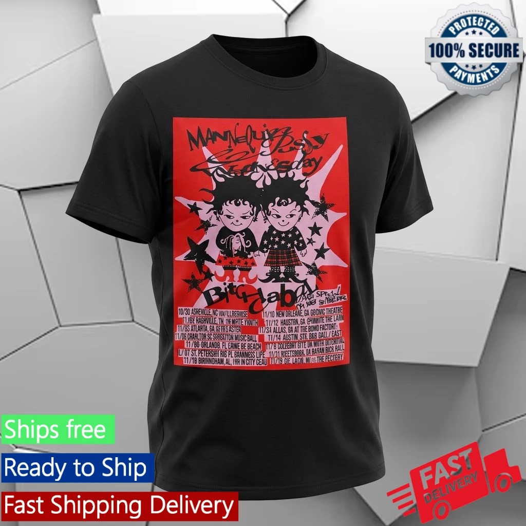 Official Mannequin Pussy Wednesday Big Dabba Tour Dates Poster Shirt