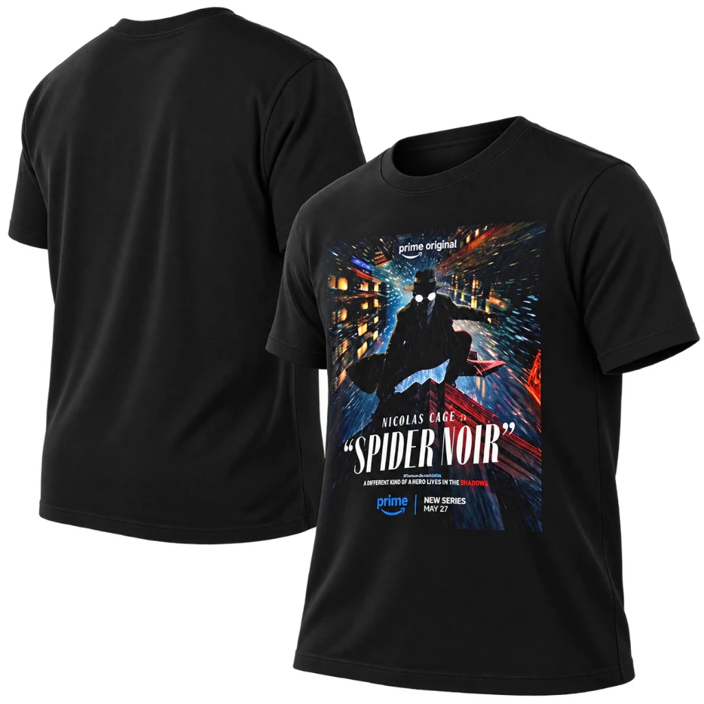 Spider Noir Nicolas Cage Prime Video Poster T-Shirt